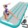 Inflatable Gymnastics Mat 13ft - Bouncy, Durable, Aquamarine<SereneLife New
