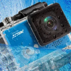 4K Ultra HD Action Camcorder, Slow-Mo, WiFi, Blue, 2