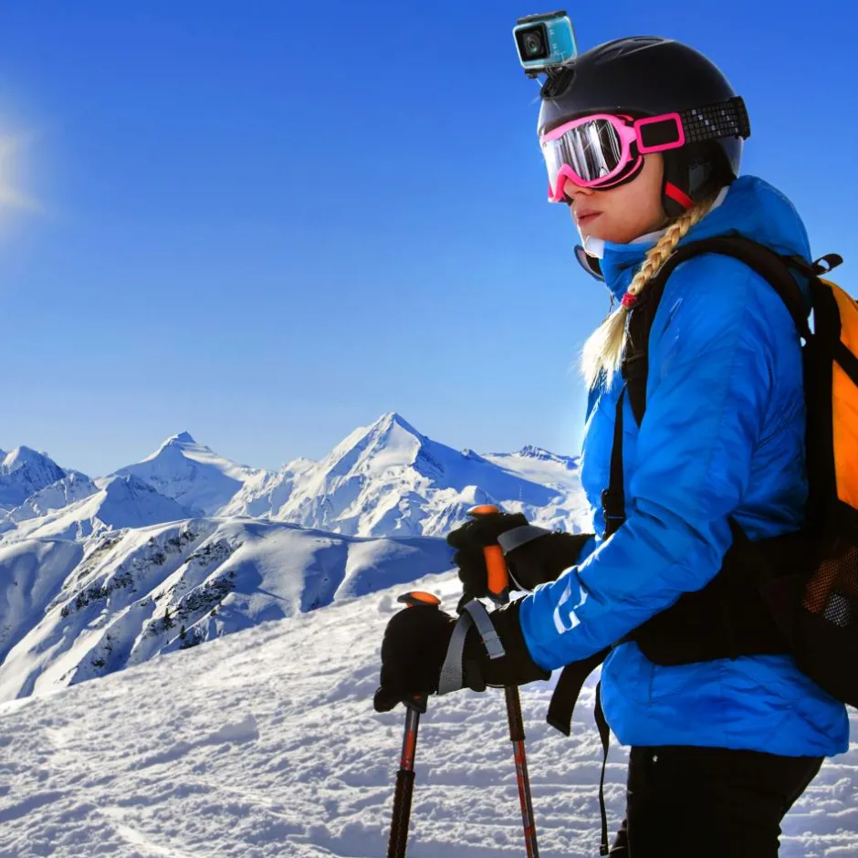 4K Ultra HD Action Camcorder, Slow-Mo, WiFi, Blue, 2" LCD, 160° Wide Angle<SereneLife Clearance