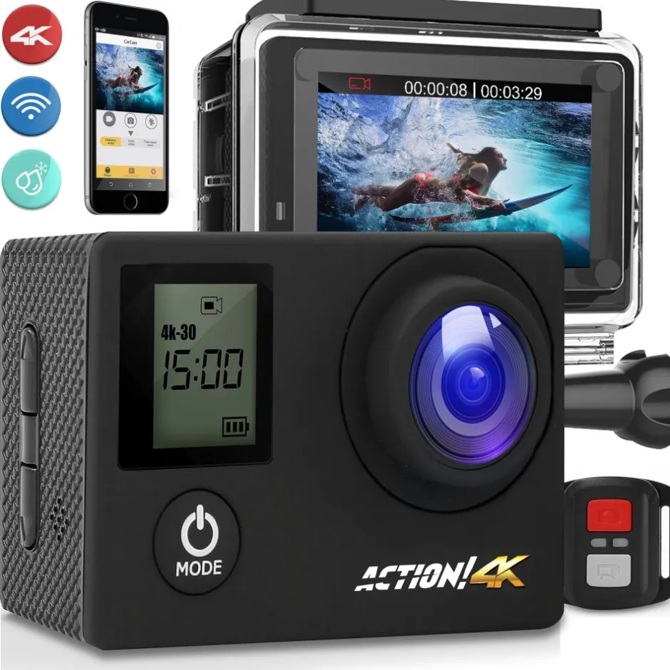 4K Ultra Hd Wifi Action! Cam<SereneLife