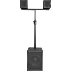 Line Array Speaker System, 1880W, Bluetooth, 10" Subwoofer, DSP, Wood<Pyle Sale