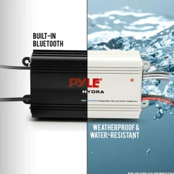 Marine Amplifier 200W Bluetooth Waterproof White<Pyle