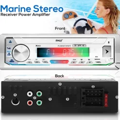 Marine Bluetooth Cd/Mp3 Radio Receiver &<Pyle Online