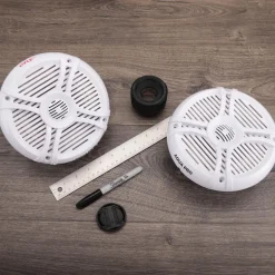 Marine Speakers 250W Water Resistant 2-Way Stereo White<Pyle Hot