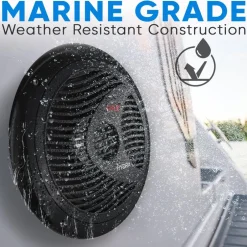 Marine Speakers 180W Waterproof Dual Cone Polyprone White<Pyle Online