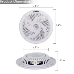 Marine Speakers 180W Waterproof 5.25