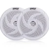 Marine Speakers 100W Waterproof Slim Design 4" White<Pyle Sale