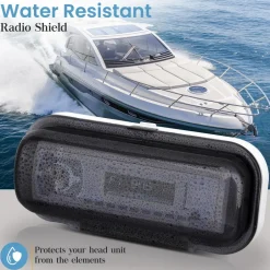 Marine Stereo Cover, Water Resistant, Smoke Window, White<Pyle Outlet