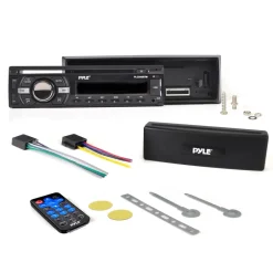 Marine Stereo Receiver Bluetooth Hands-Free CD Player Single DIN<Pyle Outlet