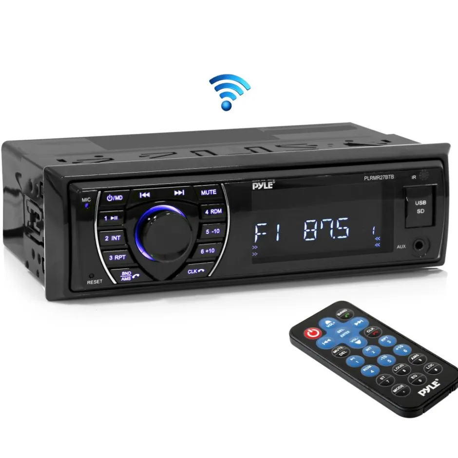 Marine Stereo Receiver 300W Bluetooth Hands-Free USB/SD Readers<Pyle Clearance