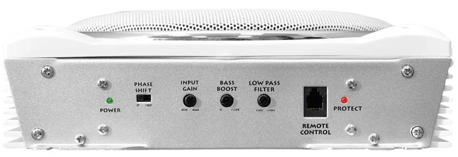 Marine Subwoofer System 1000W Slim Waterproof Amplified Speaker White<Lanzar Discount