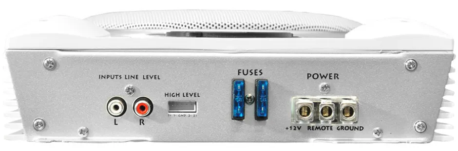 Marine Subwoofer System 1000W Slim Waterproof Amplified Speaker White<Lanzar Discount