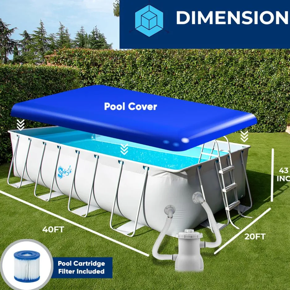 Metal Frame Pool Set<SereneLife Sale