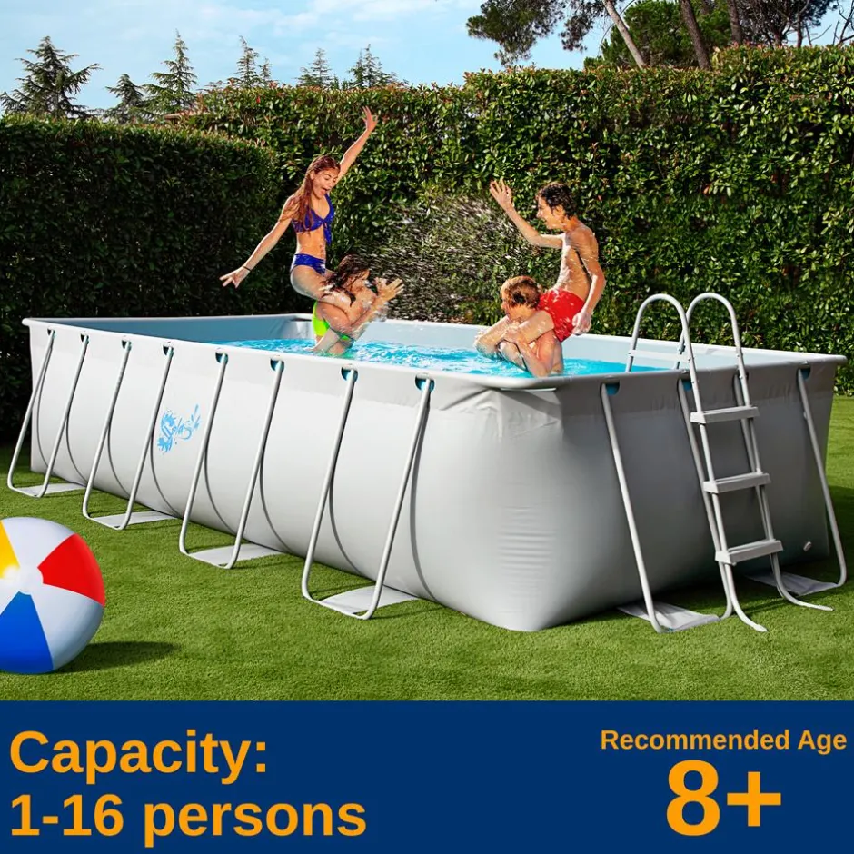 Metal Frame Pool Set<SereneLife Sale