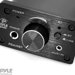 Mini Bluetooth Amplifier 100W Compact Design with Aux Inputs<Pyle Outlet
