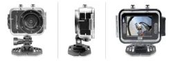 Mini HD Camera 1080P Video 12MP Touch Screen Waterproof Red<Pyle Sale