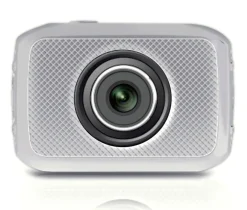 Mini HD Sports Camera 720p Touchscreen Waterproof Case Silver<Pyle Best