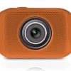Mini HD Sports Camera 720p Video 2" Touch Screen Waterproof Case Orange<Pyle Clearance