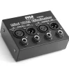 Mini Hum Eliminator Box - Removes Noise - 2-Channel XLR/TRS Inputs<Pyle Clearance