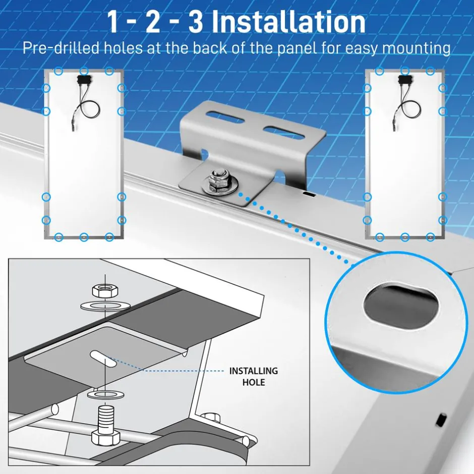 Mono Solar Panel Starter Kit<SereneLife Hot