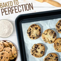 Non-Stick Baking Pans Set, Easy Clean, Carbon Steel, Blue<NutriChef Hot