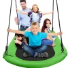 Outdoor Oval Tree Swing - Relaxing Fun - Padded Frame, Waterproof - Green<SereneLife Best