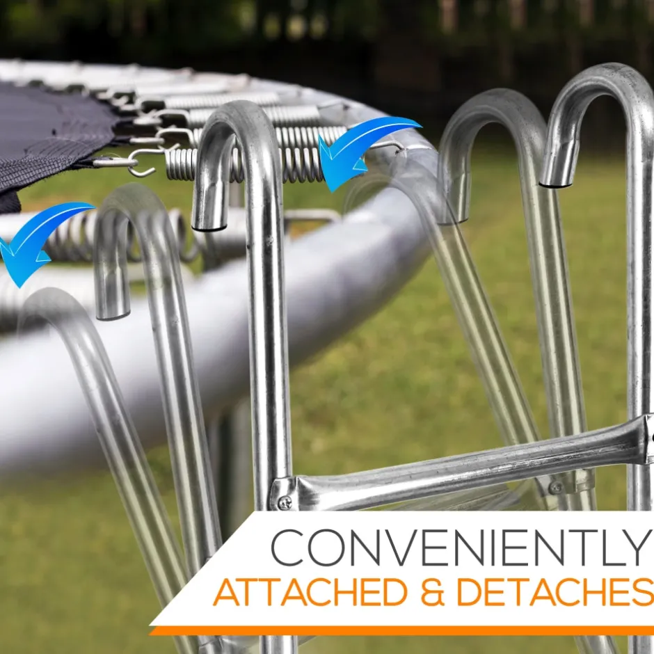 Outdoor Trampoline Safety Ladder, Weather Resistant Steel, 2-Step<SereneLife Hot