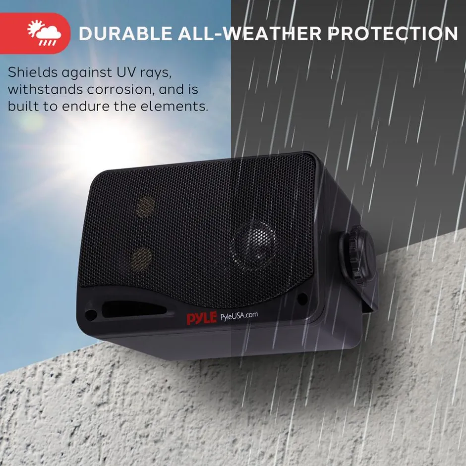 Outdoor Waterproof Bluetooth Speakers - 200W 3-Way System, Weatherproof<Pyle Hot