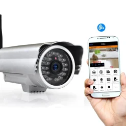 Outdoor Wireless Security Camera, Remote Access, Weatherproof Aluminum<Pyle Sale