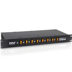 8-Outlet Rack Mount Power Strip, Surge Protection, Digital Display<Pyle Hot