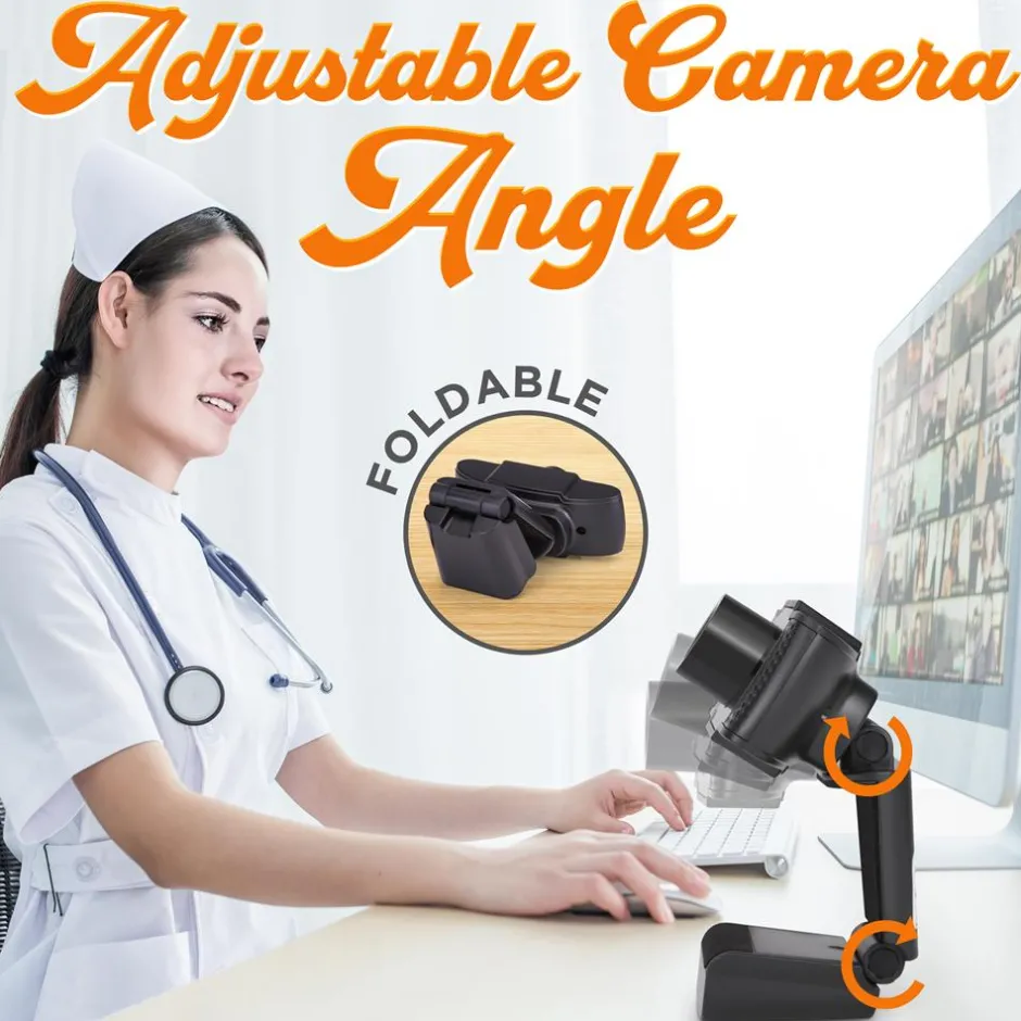 1080P HD Webcam with Mic - Smooth Video, USB Plug & Play, Wide Angle<SereneLife