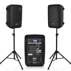 Pa Speaker & Amplifier Mixer Dj Kit<Pyle Hot