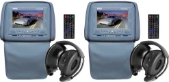 Pair Of Adjustable Headrests W/ Built-In<Pyle Outlet