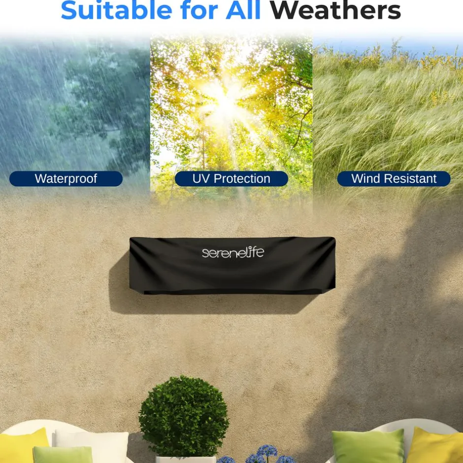 Patio Heater Cover - Tearproof Waterproof Heavy-Duty Design<SereneLife Online