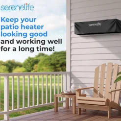 Patio Heater Cover - Tearproof Waterproof Heavy-Duty Design<SereneLife Online
