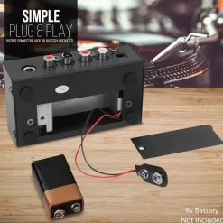 Phono Turntable Preamp - Low Noise, RCA Input/Output, Battery Option<Pyle Best