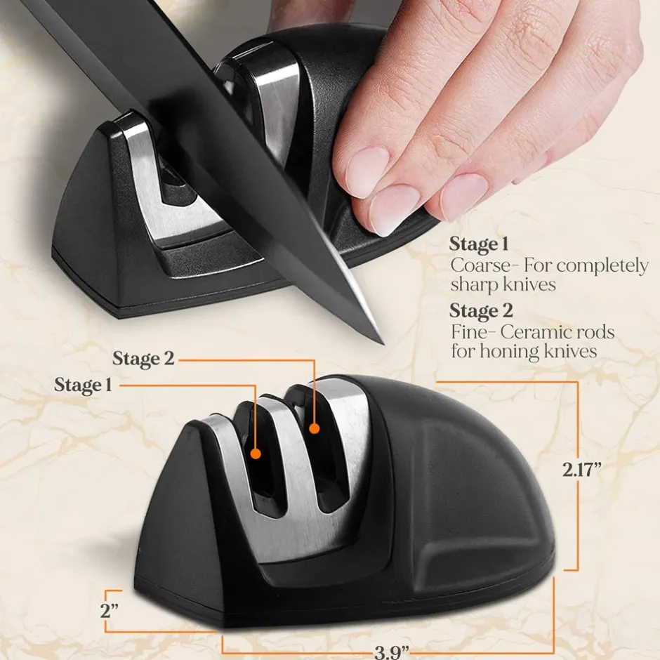7-Piece Knife Set for Precision Cutting, Stainless Steel, Acrylic Stand<NutriChef Hot