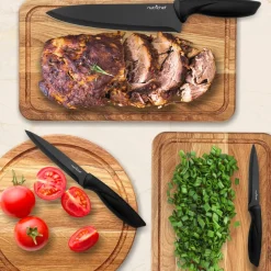 7-Piece Knife Set for Precision Cutting, Stainless Steel, Acrylic Stand<NutriChef Hot