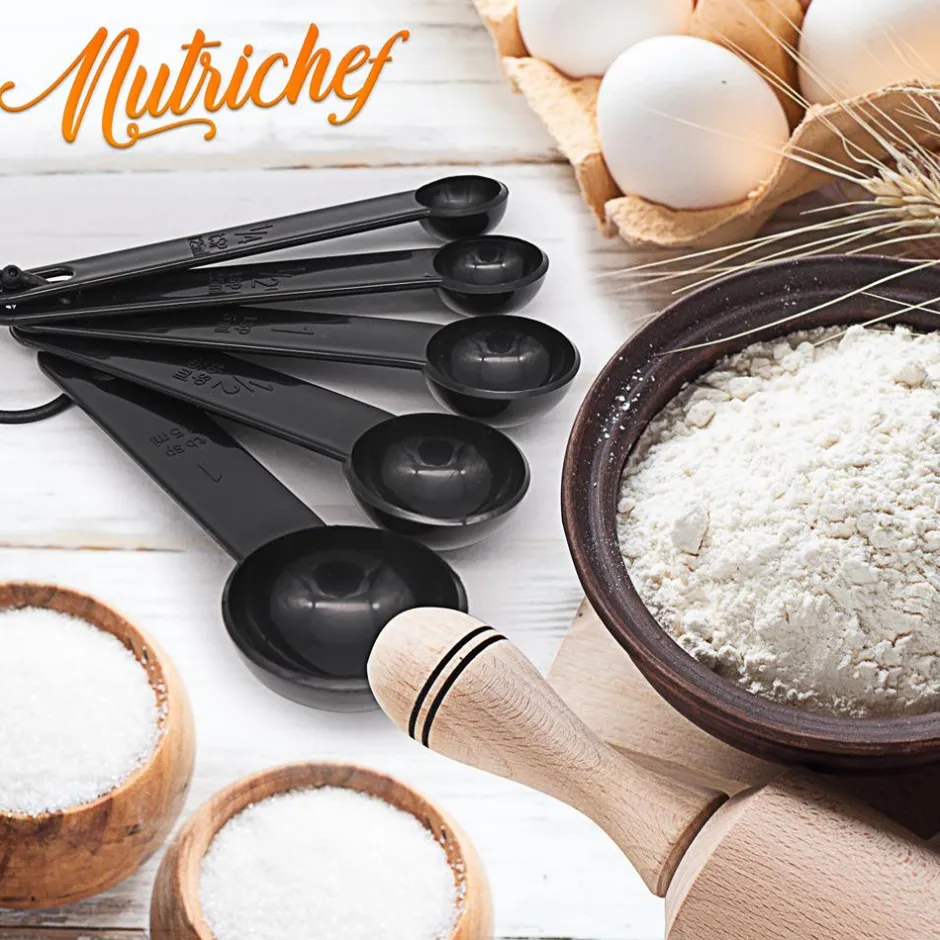 5-Piece Measuring Spoon Set - Precise Measurements - Polypropylene<NutriChef Sale