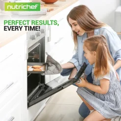 10-Piece Nonstick Bakeware Set - Easy Release Carbon Steel, Gray<NutriChef Clearance