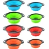 3-Piece Strainer Set, Efficient Drainage, BPA-Free Silicone, Red/Green/Blue<NutriChef