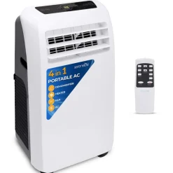 Portable Air Conditioner 12,000 BTU Efficient Cooling/Heating, White<SereneLife Outlet
