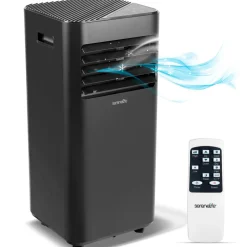 Portable Air Conditioner 10000 BTU Efficient Cooling Compact White<SereneLife