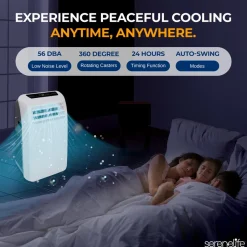 Portable Air Conditioner 10,000 BTU Efficient Cooling Dehumidifier<SereneLife Hot