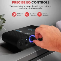 Portable Bluetooth Audio Amplifier with RCA and AUX<Pyle New