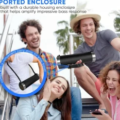 Portable Bluetooth Boombox, Rechargeable, Hi-Fi Stereo, FM Radio<Pyle Discount