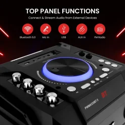 Portable Bluetooth Karaoke Speaker Radio<Pyle Hot