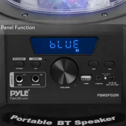 Portable Bluetooth PA Speaker 800W, LED Lights, Rechargeable, Karaoke<Pyle New