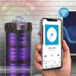 Portable Bluetooth PA Speaker 800W, LED Lights, Rechargeable, Karaoke<Pyle New