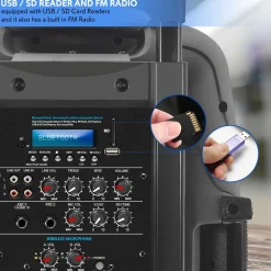 Portable Bluetooth Pa Speaker System<Pyle New